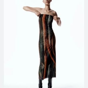 Zara tulle tube dress